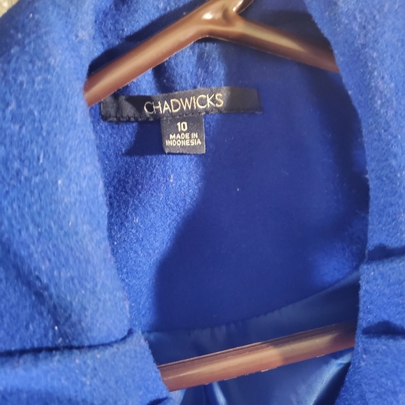 Wool blend winter coat  sz 10 Chadwicks - Picture 8 of 9